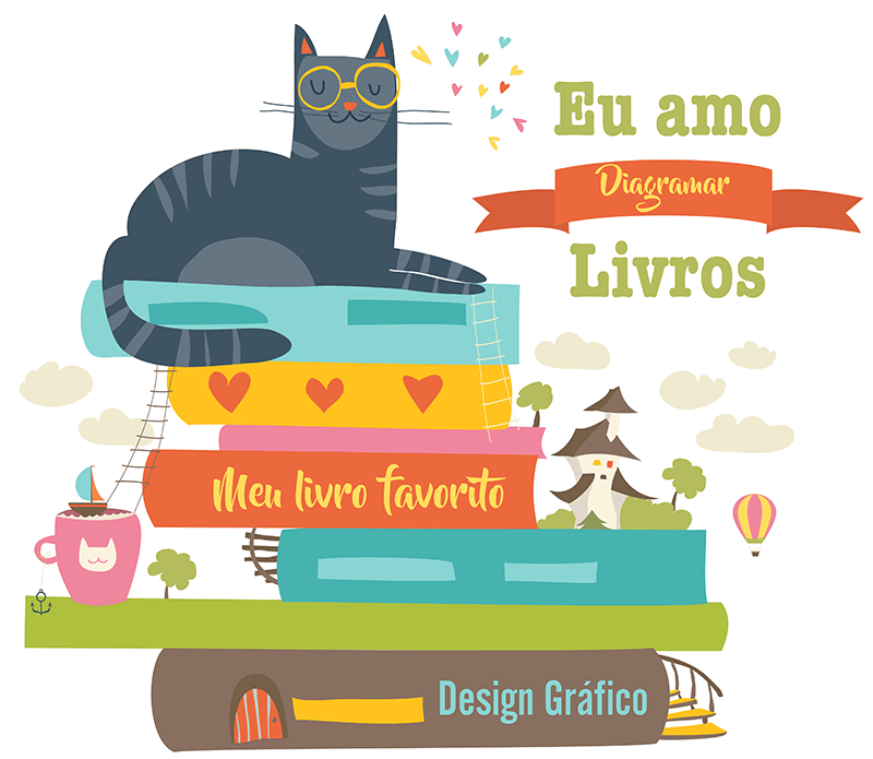 Diagramação de livros impressos, design gráfico